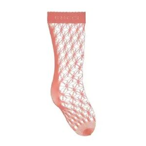 Gucci Pink Fishnet Ankle Socks